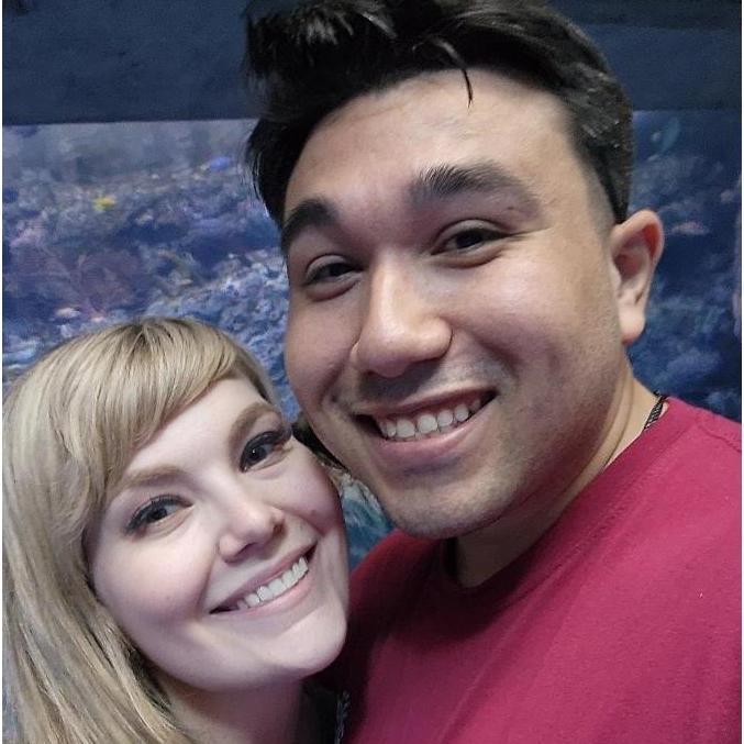 Our very first photo together! (Zola isn't very friendly with the image cropping lol)