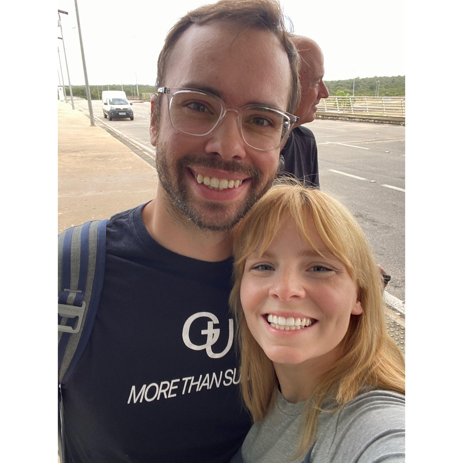 We said goodbye at the airport in Brazil. Andrey went home, and Tiffany went to her old base city to visit.