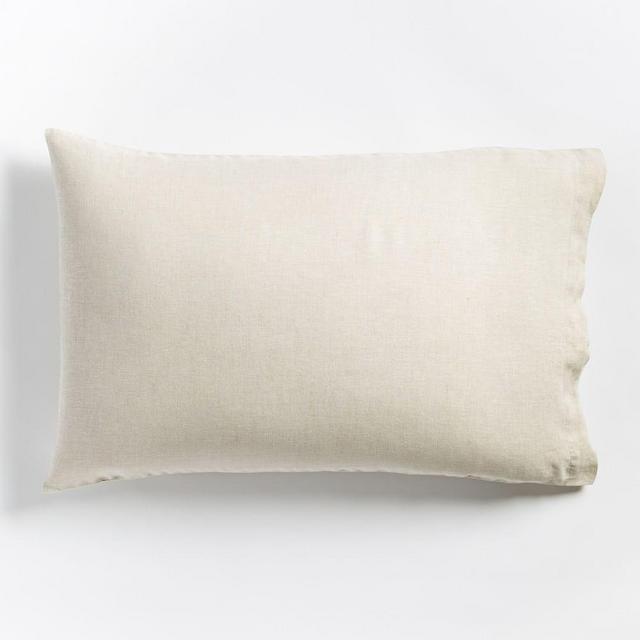 European Flax Linen Sheet Set, Standard Pillowcase Set, Natural Flax