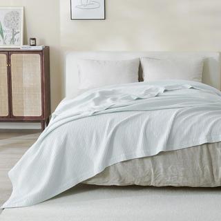 Mikala Cotton Waffle Weave Throw Blanket