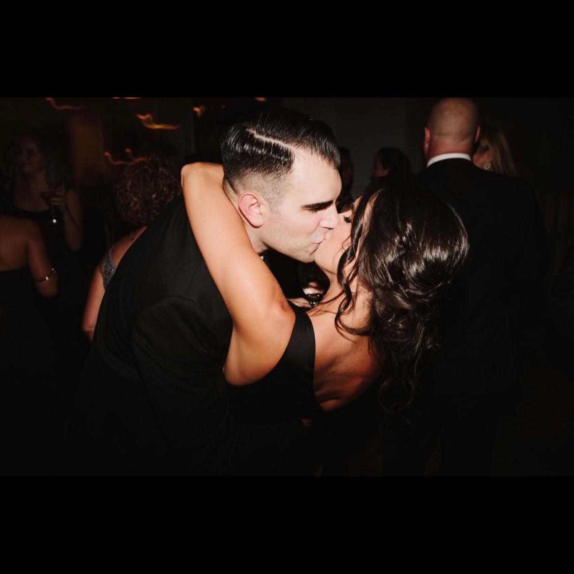 Smoochin at Christina and Michael’s wedding (2 more friends who were with us in Hawaii!)