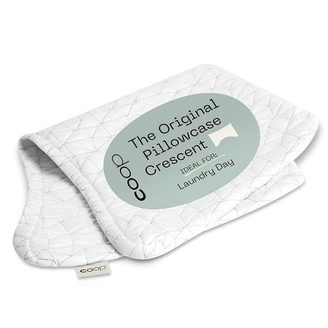 Coop Home Goods Original Crescent Pillowcase, Queen Size Pillow Cover for Memory Foam Pillows, Ultra Soft, Wrinkle-Resistant & Breathable Cases with Zipper, Lulltra Fabric Shell for Bed Pillow