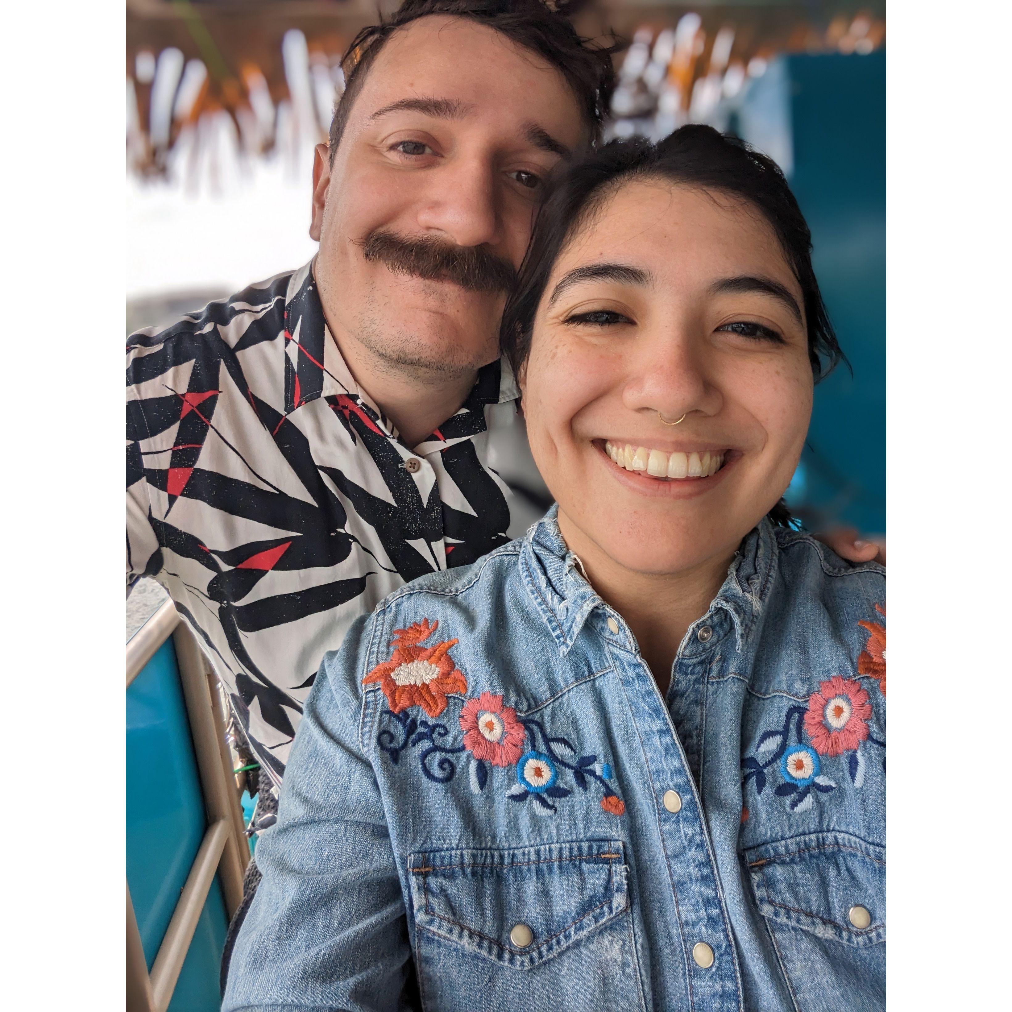 We're on a boat!