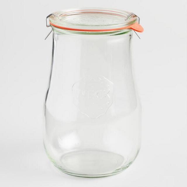 Large Glass Weck Tulip Jar