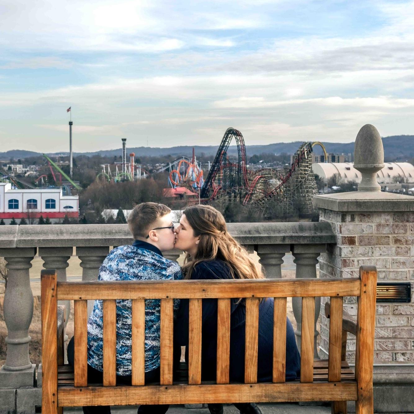 Our engagement photos- overlooking Hershey Park
