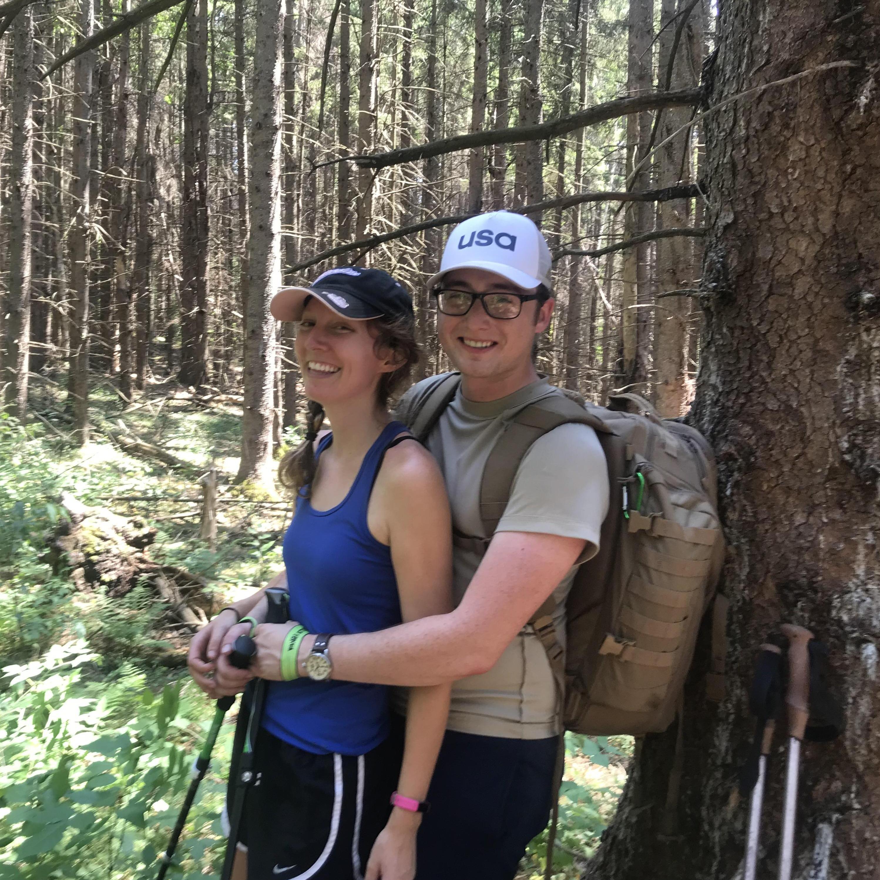Rand came to visit me and Rachel on the Appalachian Trail and hiked a section with us! This was taken in Vermont.