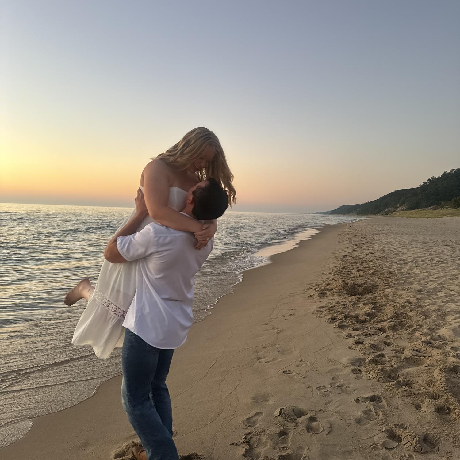 Saugatuck State Park Beach - Engaged!!💗
