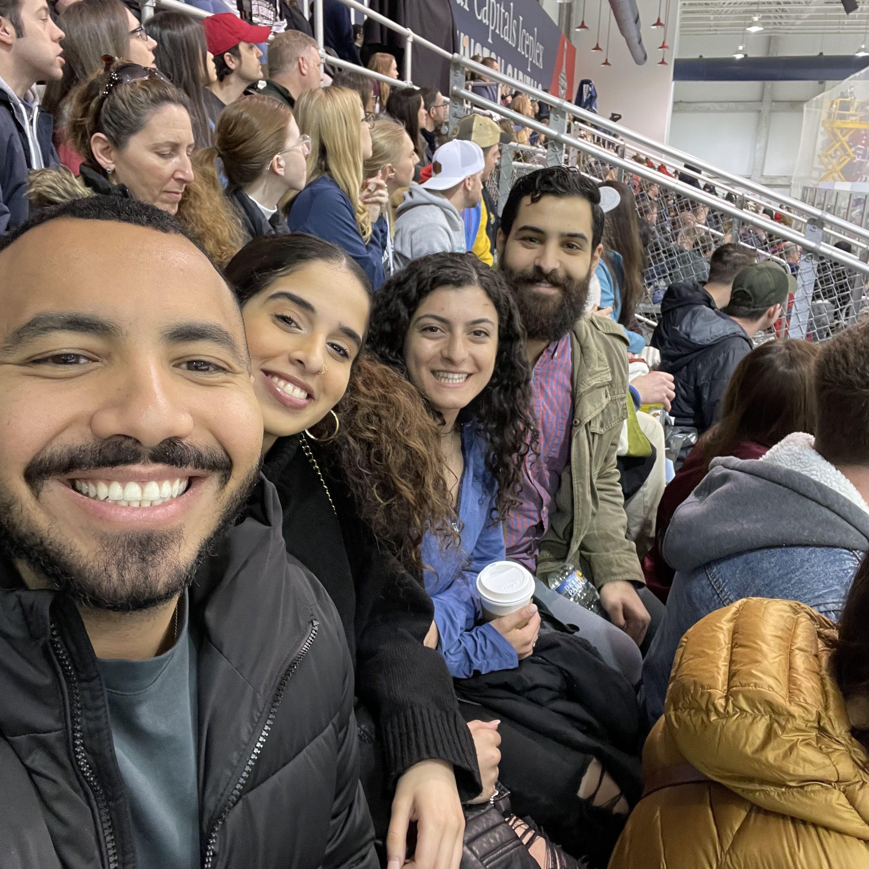 FBI VS. Secret Service Ice Hockey game with our friends!