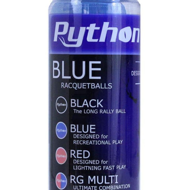 Python 3 Ball Can Blue Racquetballs (Standard Color w/Tournament Quality!)