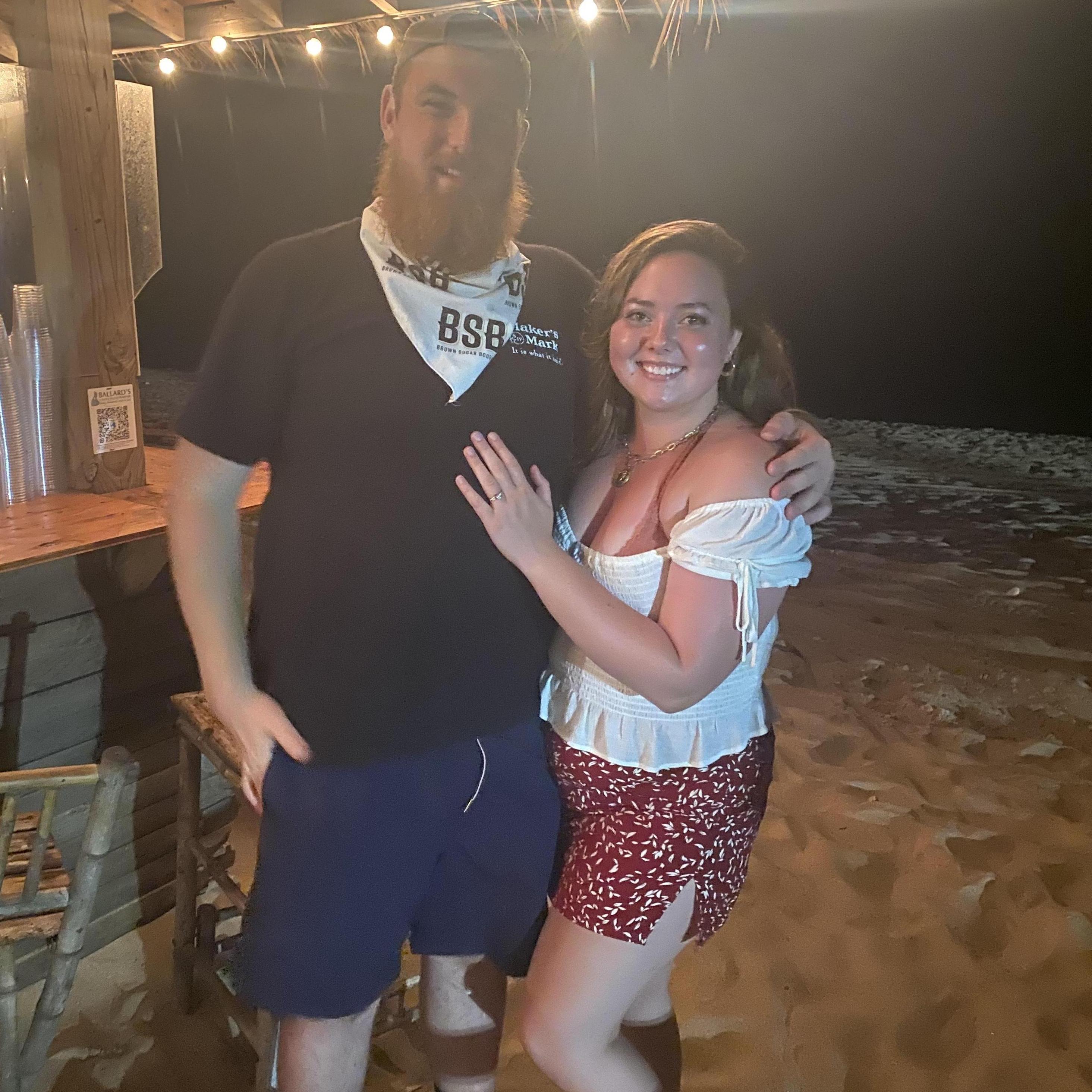 The day we got engaged on Block Island