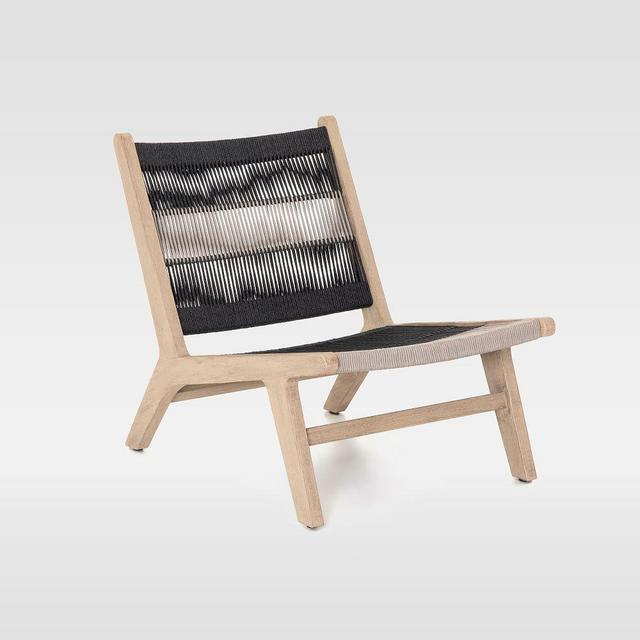 Wood + Rope Outdoor Lounge Chair