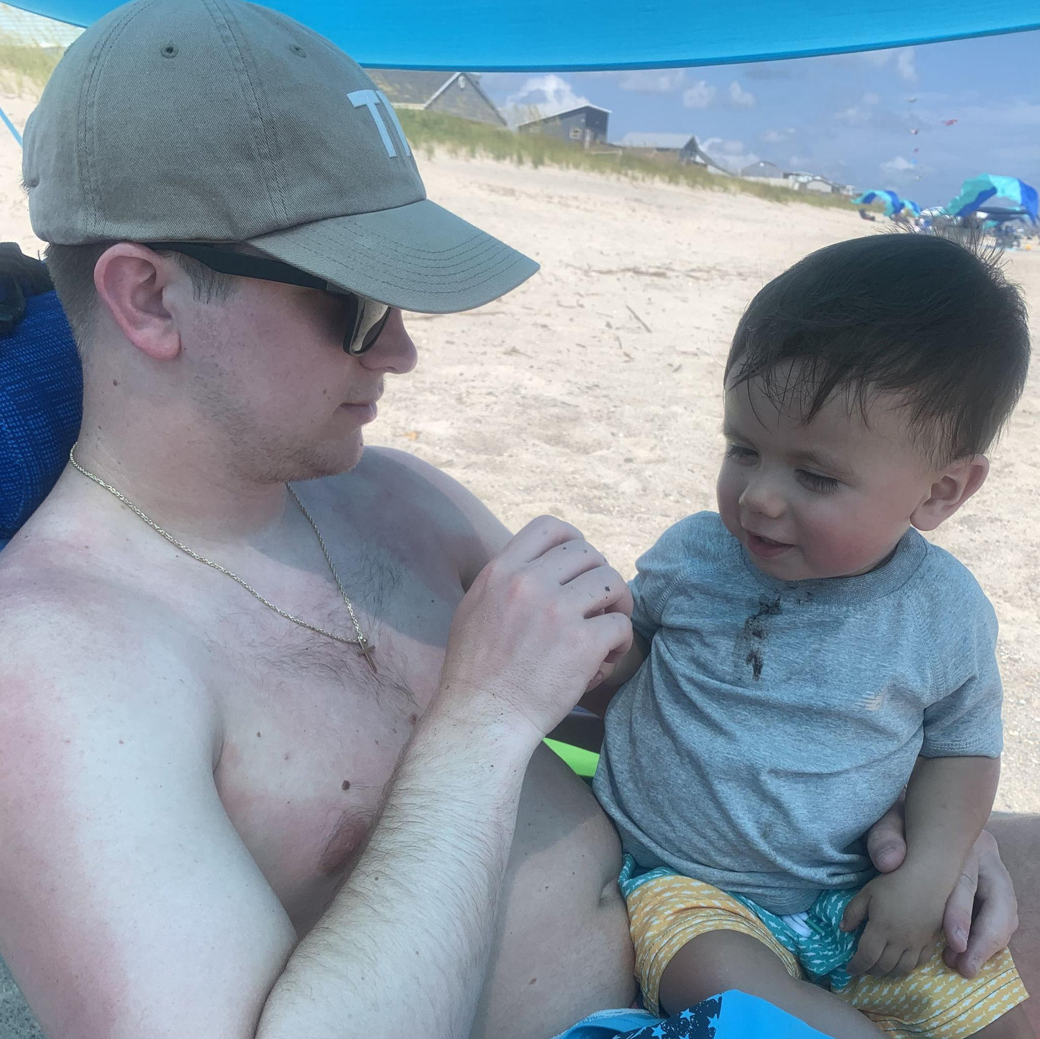 Baby EJ with his "Uncky Cade" in  2024!