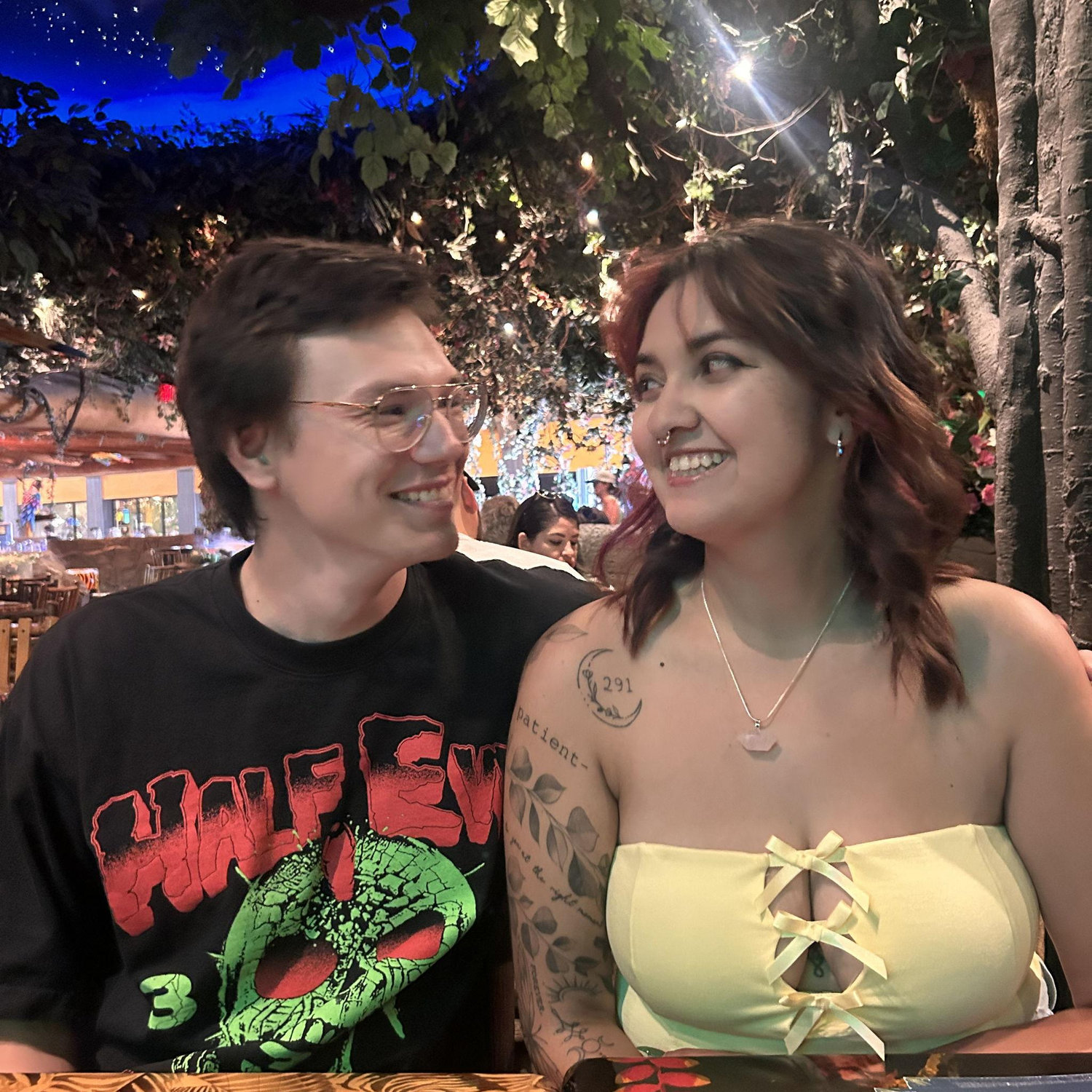 Jared's favorite restaurant (The Rainforest Cafe)