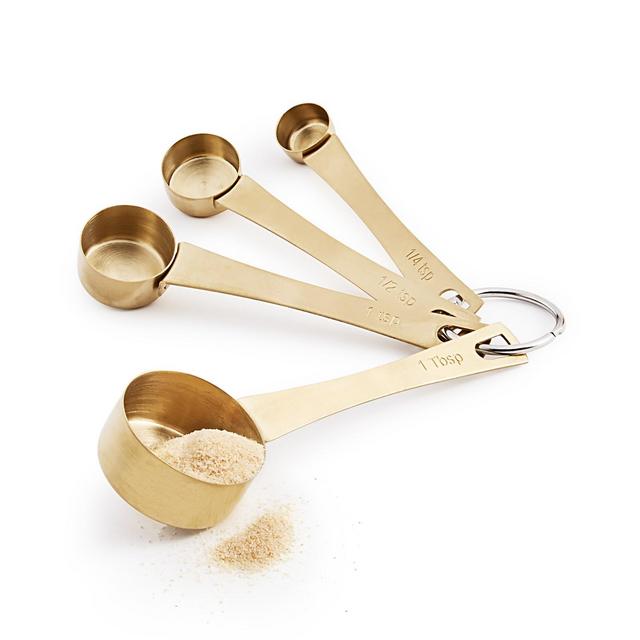 Martha Stewart Collection Gold-Tone Measuring Spoons, Set of 4, Created for Macy's
