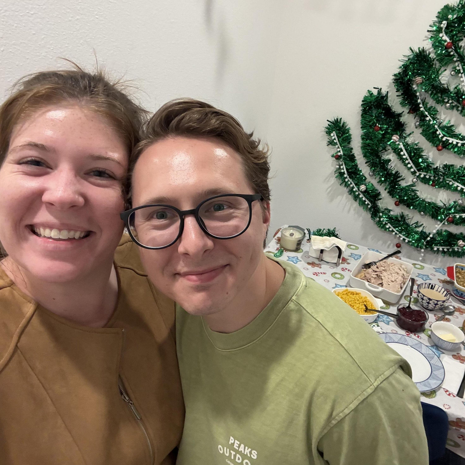 Our first solo Thanksgiving together! Alex cooked a whole 24lbs turkey and all the sides!