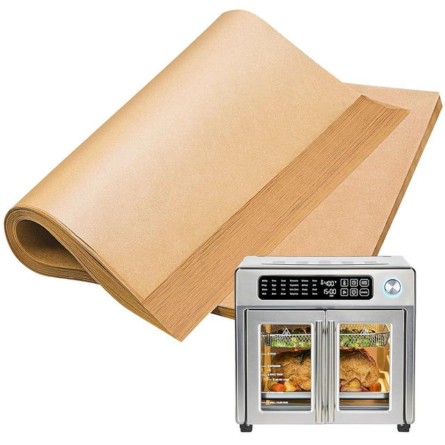 Air Fryer Liners Disposable for Emeril Lagasse 26 QT Extra Large Air Fryer, 120 PCS Unbleached Parchment Paper Sheets Accessories for Emeril Lagasse 26 Qt Toaster Oven