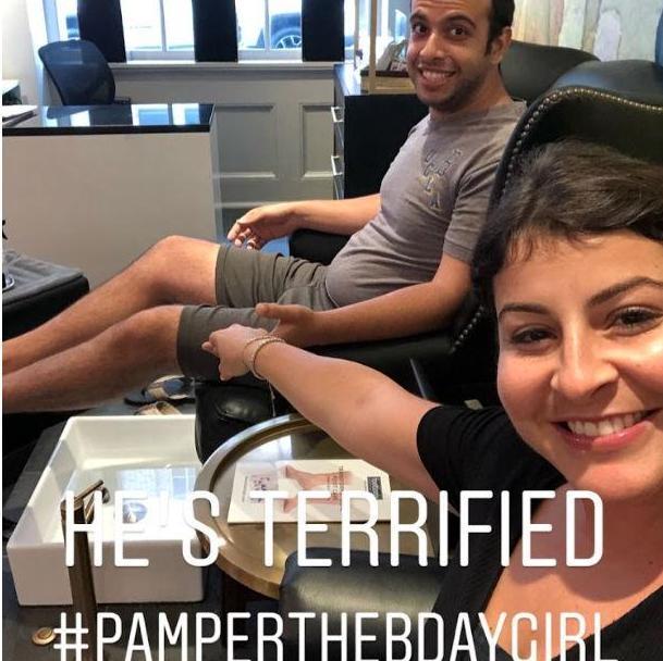 Varun's first Pedicure and Sammy's Birthday