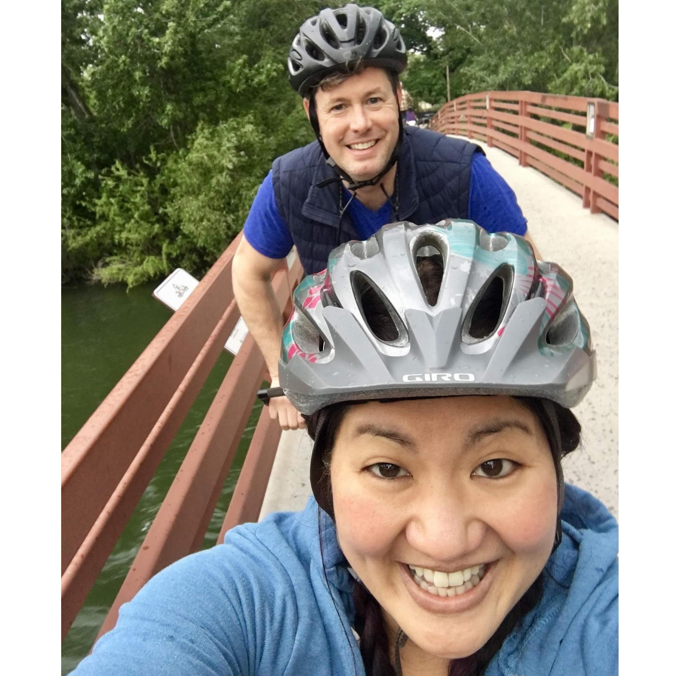 George loves Biking!