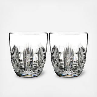 Dungarvan Double Old Fashioned Glass, Set of 2