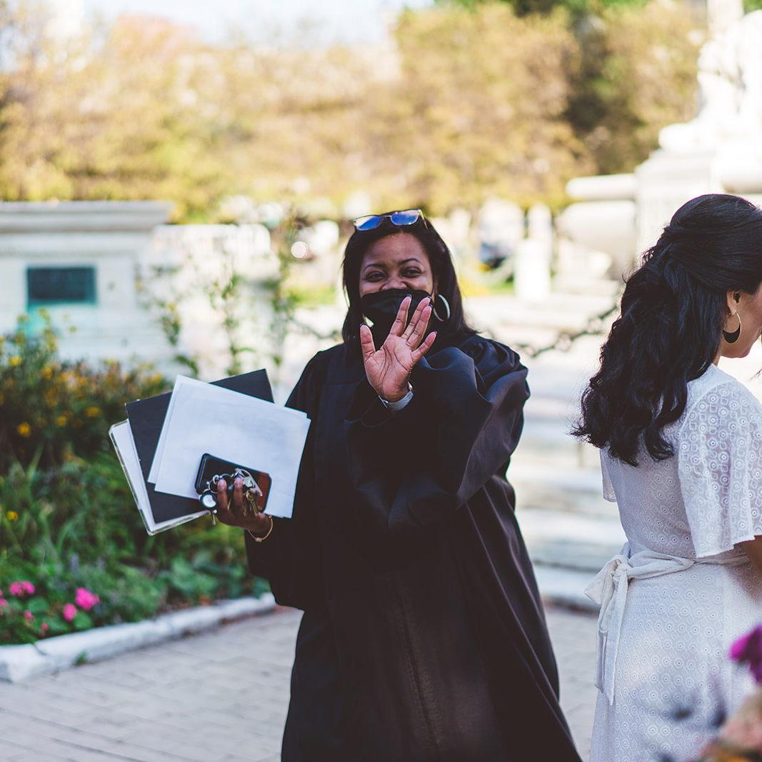 The sweetest judge who married us.