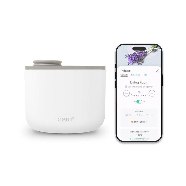 Aera Mini Home Essential Oil Fragrance Diffuser – Waterless Electric Aromatherapy Smart Plug-in, Wi-Fi & App/Alexa Controlled, Hypoallergenic – for Rooms 100-500 sq ft (Capsules Sold Separately)