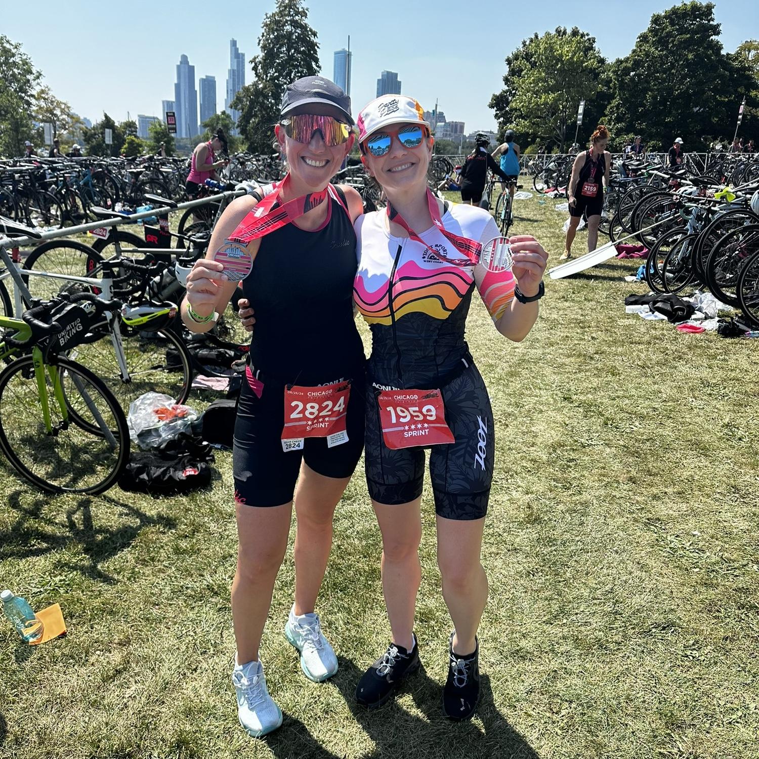 We completed the Chicago Full Triathlon - 2025