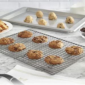 KitchenAid Nonstick Steel Cooling/Baking Rack, 12.5x17.75-Inch, Silver