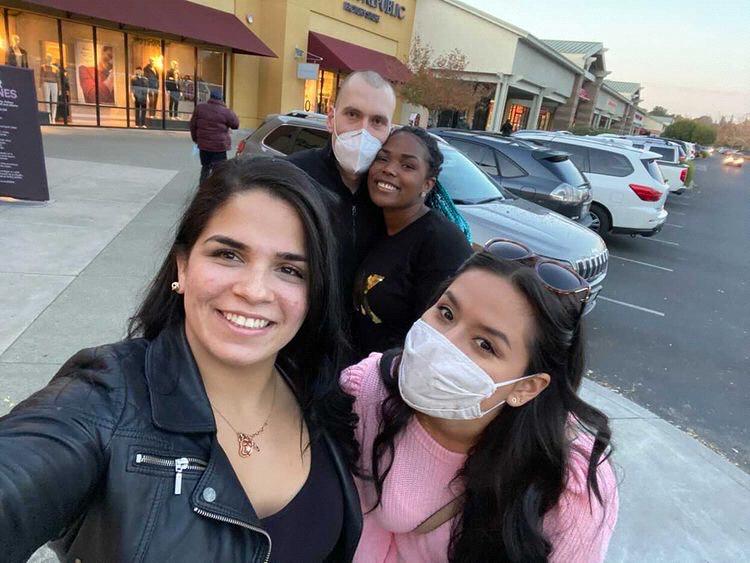 Introducing Rob to Yessica's friends from Colombia. 🇨🇴