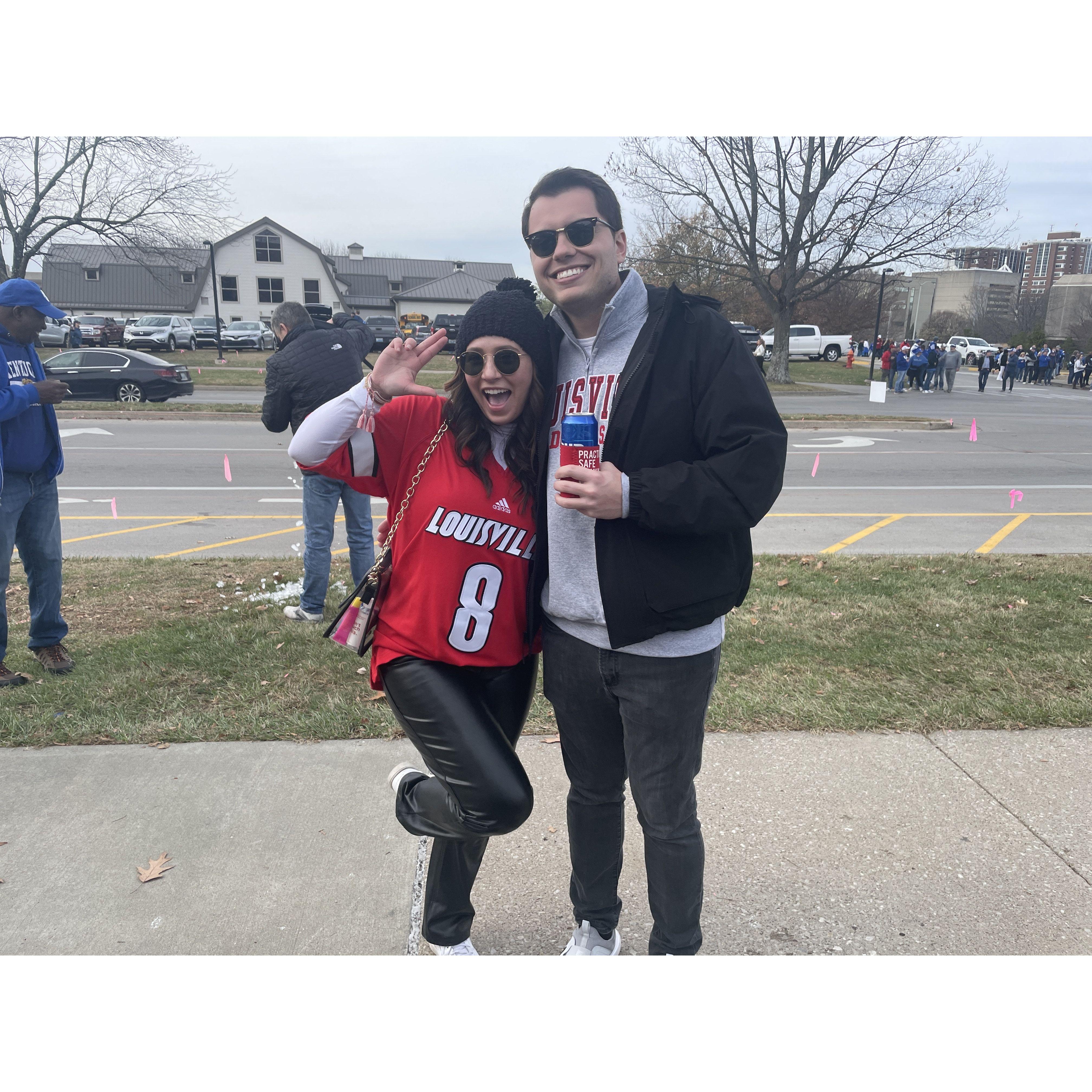 UofL vs Uk football game, GO CARDS!!