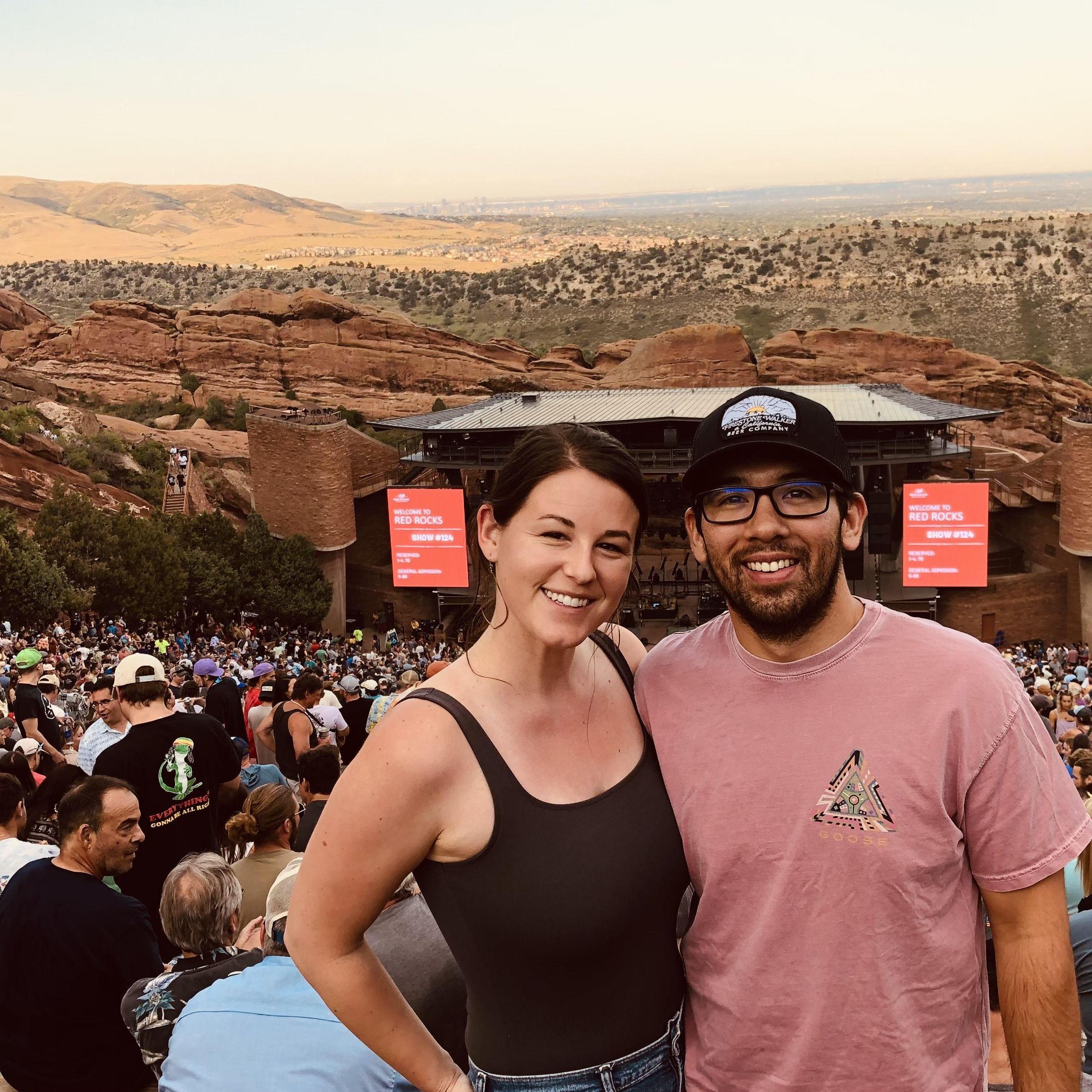 Our 1st Red Rocks show!