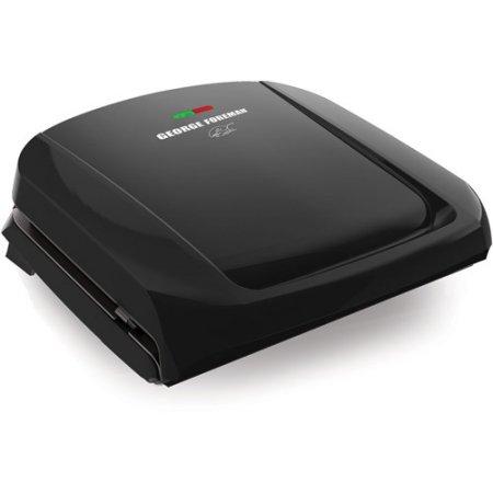 George Foreman Grill, Removable Plates, 4 Servings, GRP1060B