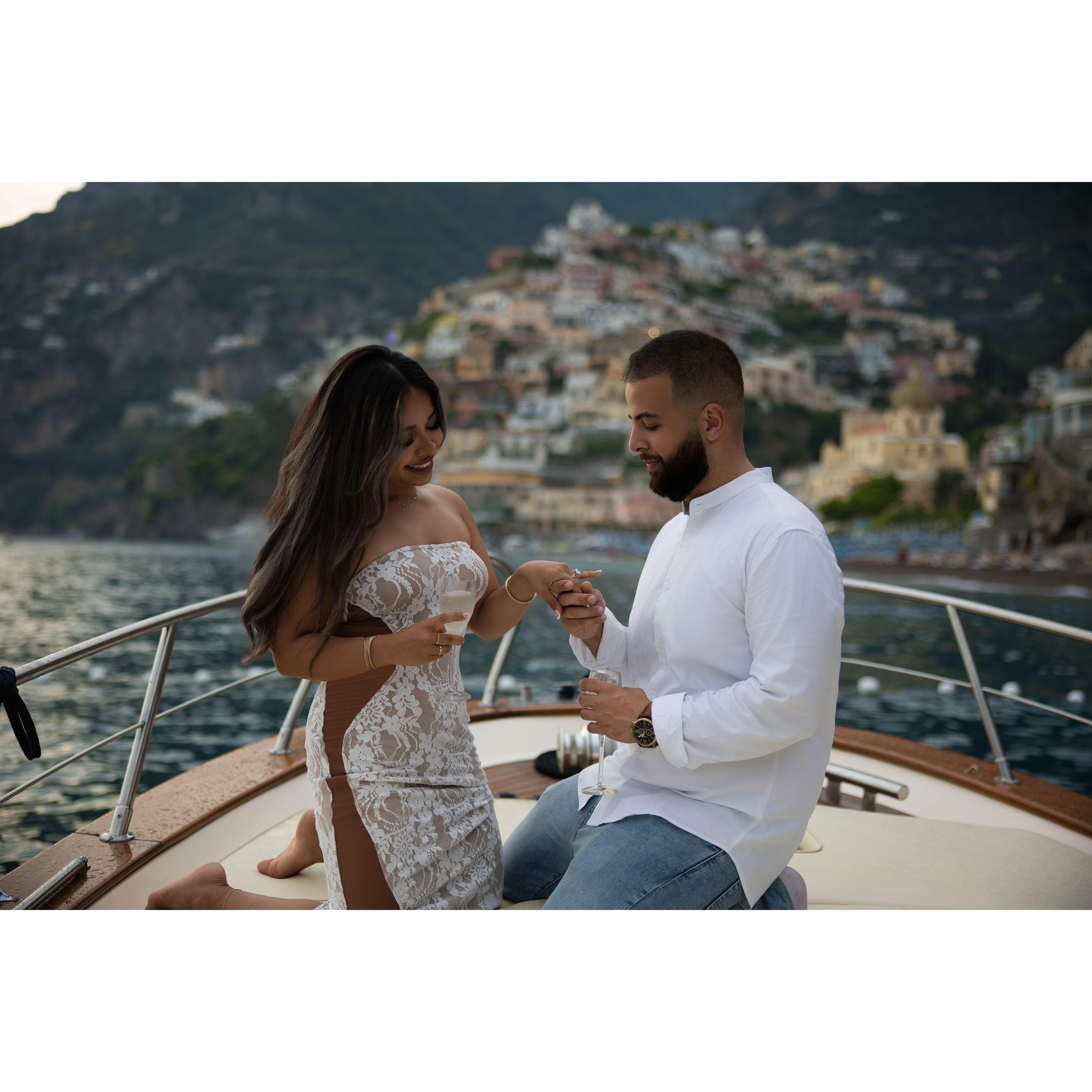 Admiring the most beautiful ring, merci azizam.