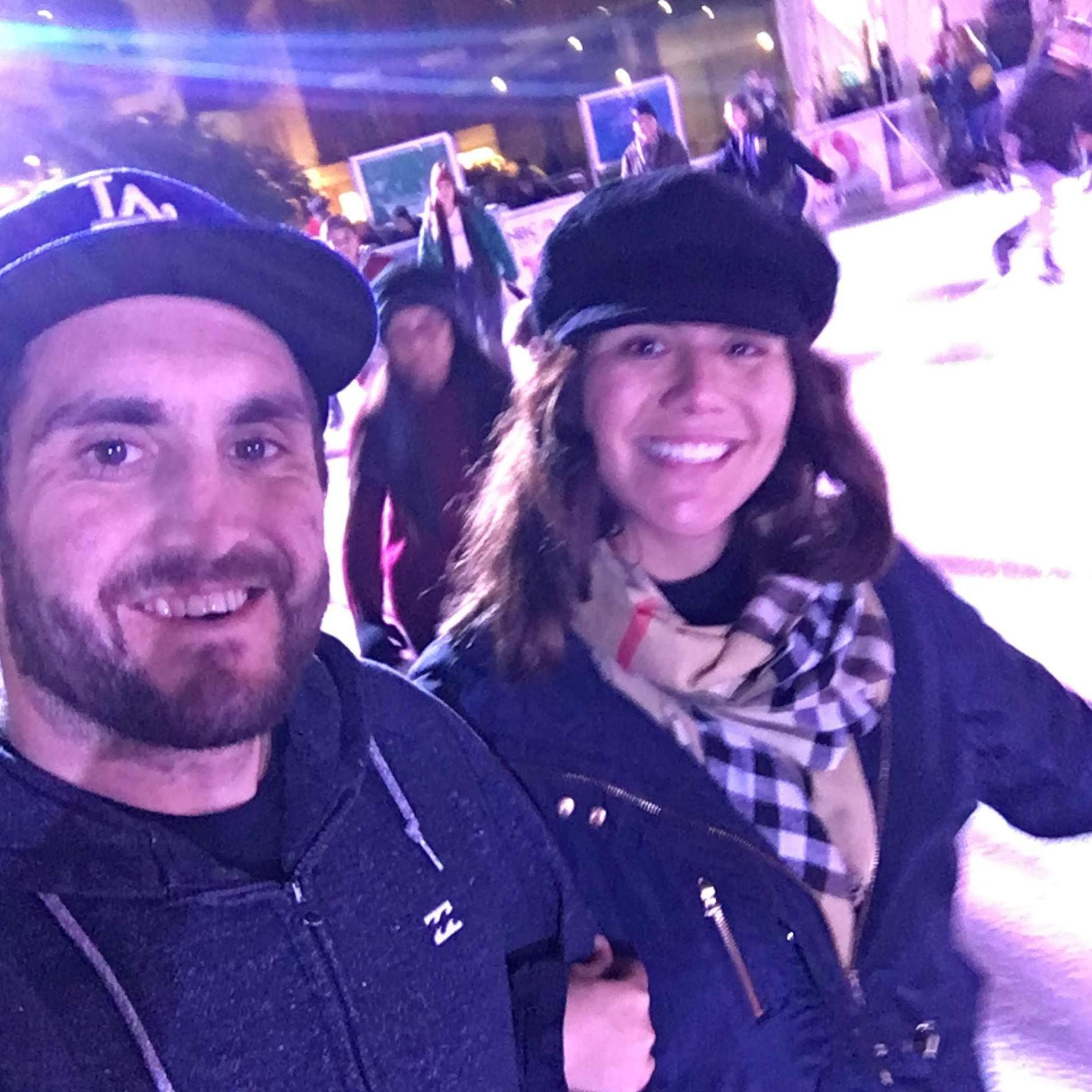 Ice skating in San Francisco