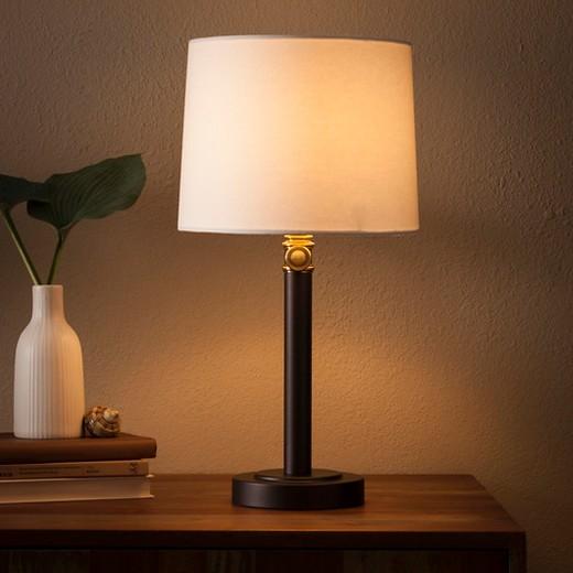 Davis Adjustable Column Table Lamp - Black/Brass - Threshold™