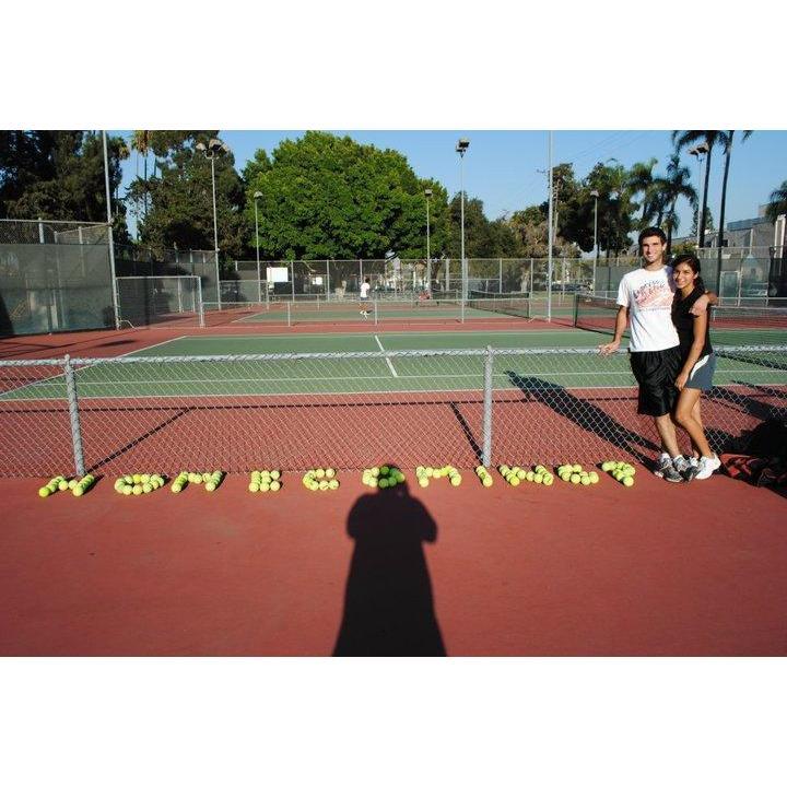 2010 - Stephanie's tennis team helps her ask Marc to her homecoming dance when Marc is a freshman at college.