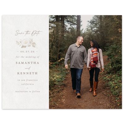 Smoke, Grey Wedding Digital Save the Date - Muriano Photo