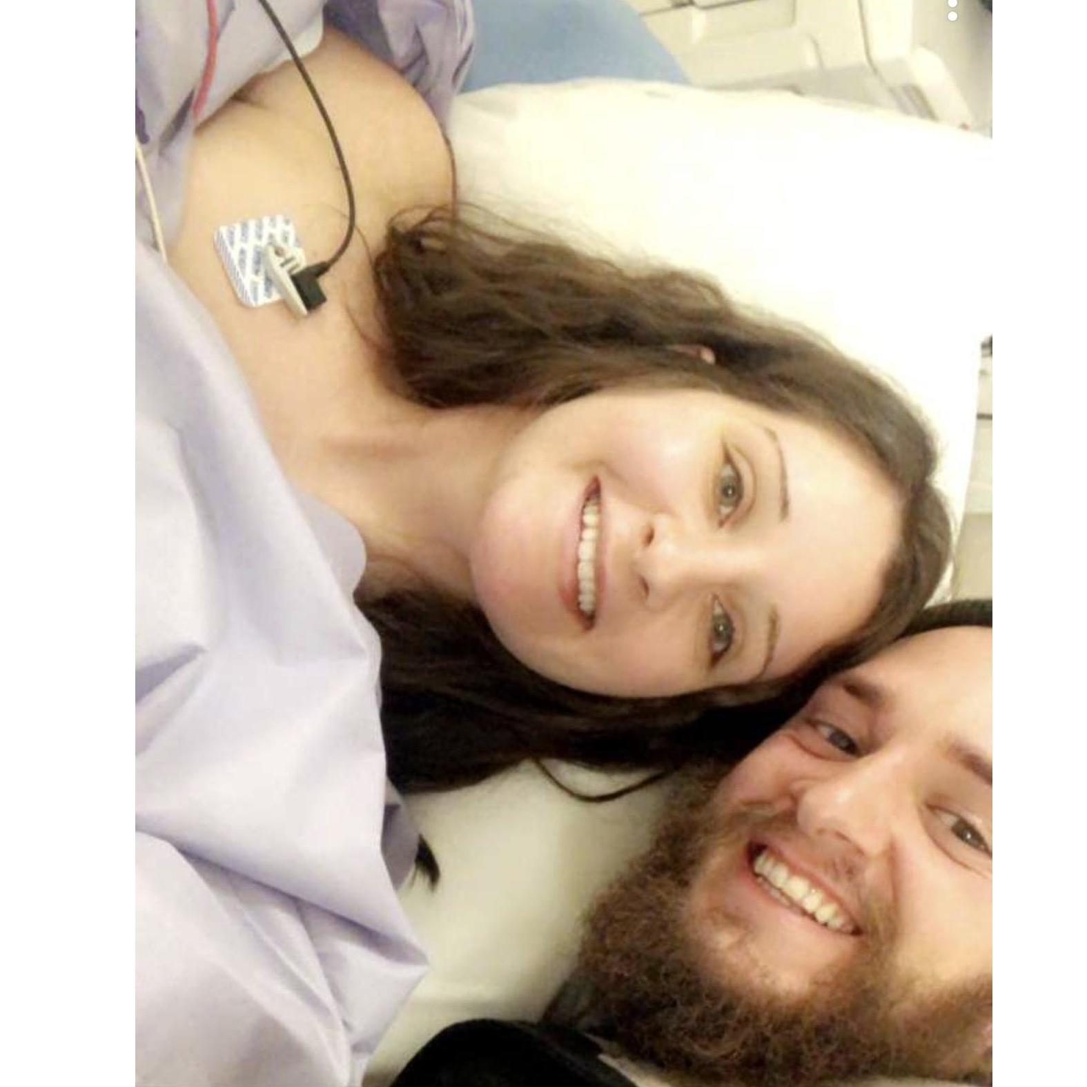 Dylan with Mary right before surgery!