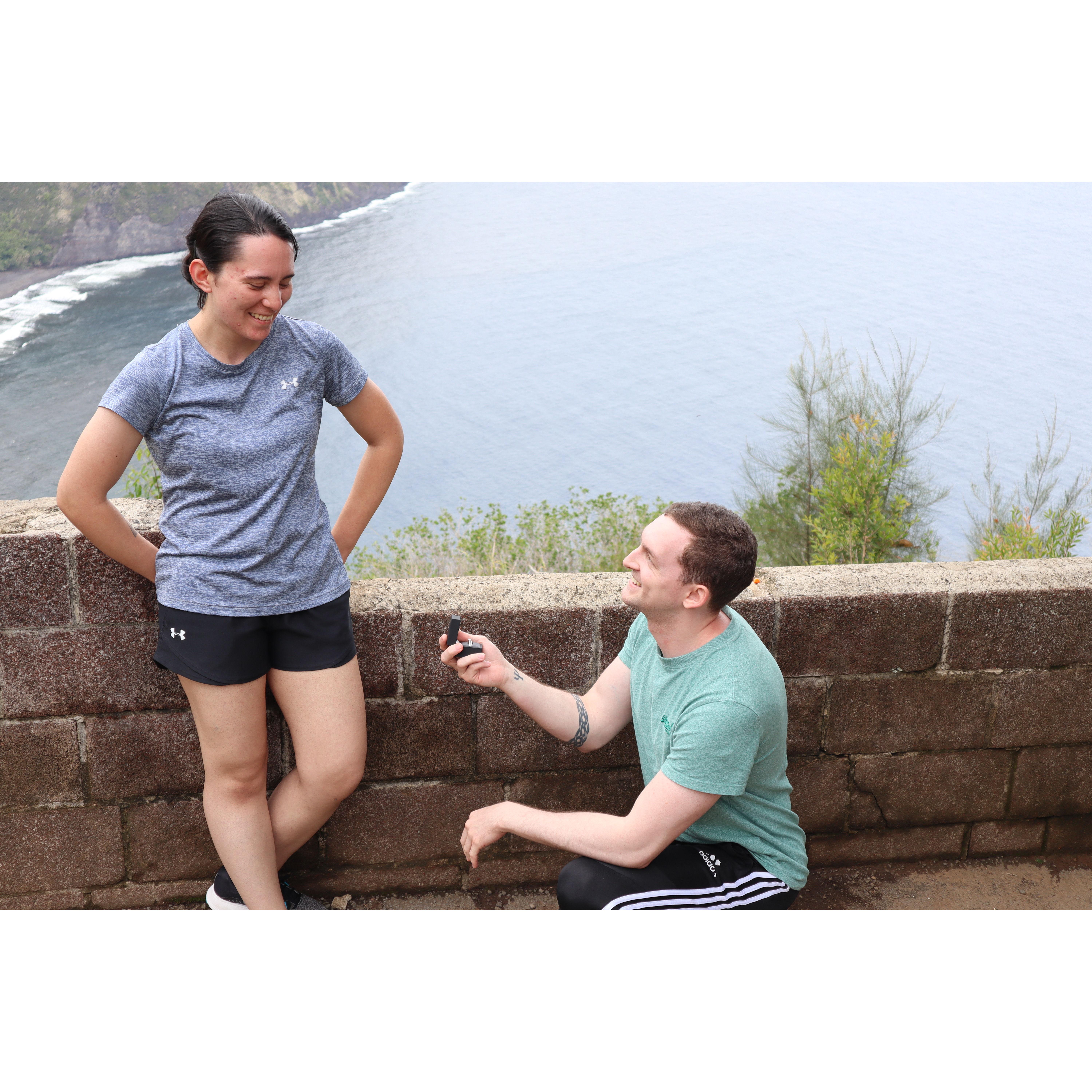 Zach proposed during our trip to Hawaii!