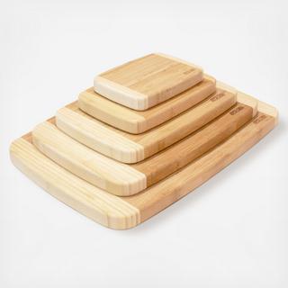 Burnished Bamboo 5-Piece Cutting Board Set
