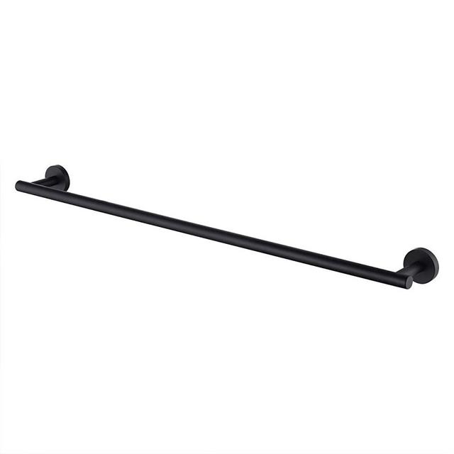 KES 30 Inches Matte Black Bathroom Towel Bar Shower Hand Towel Holder Hanger SUS304 Stainless Steel RUSTPROOF Wall Mount No Drill, A2000S75DG-BK