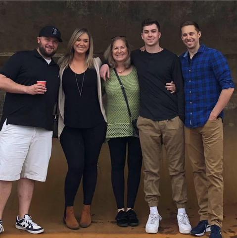 Trevor’s sister Tara, her boyfriend Jeff, Trevor, Cathy and his brother Jesse at the Usibelli Coal Mine in AK