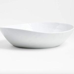 Mercer White Porcelain Serving Bowl (Shiny White) | Crate & Barrel