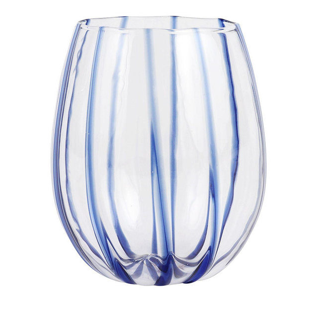 VIETRI Nuovo Stripe Stemless Wine Glass