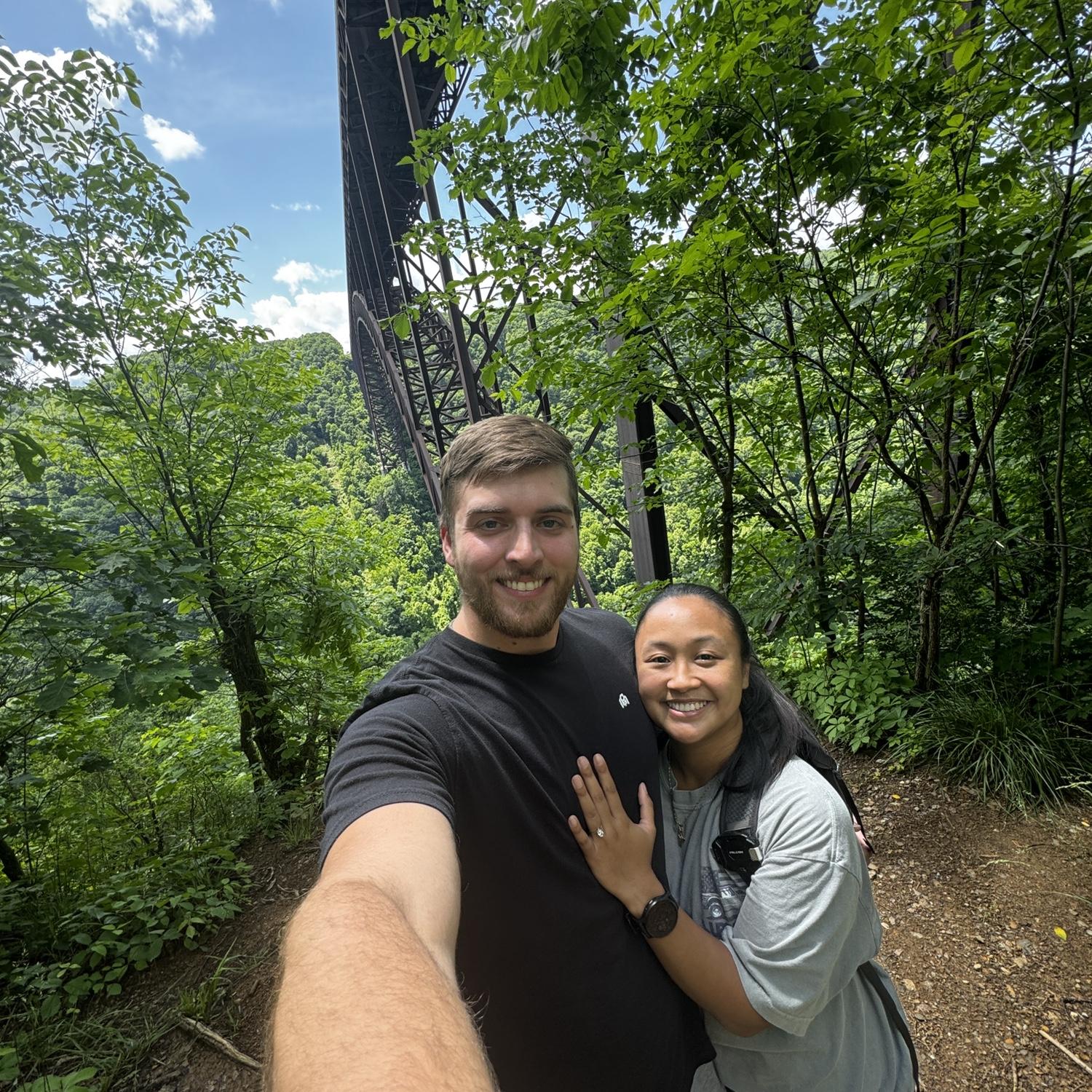 After Eli proposed!