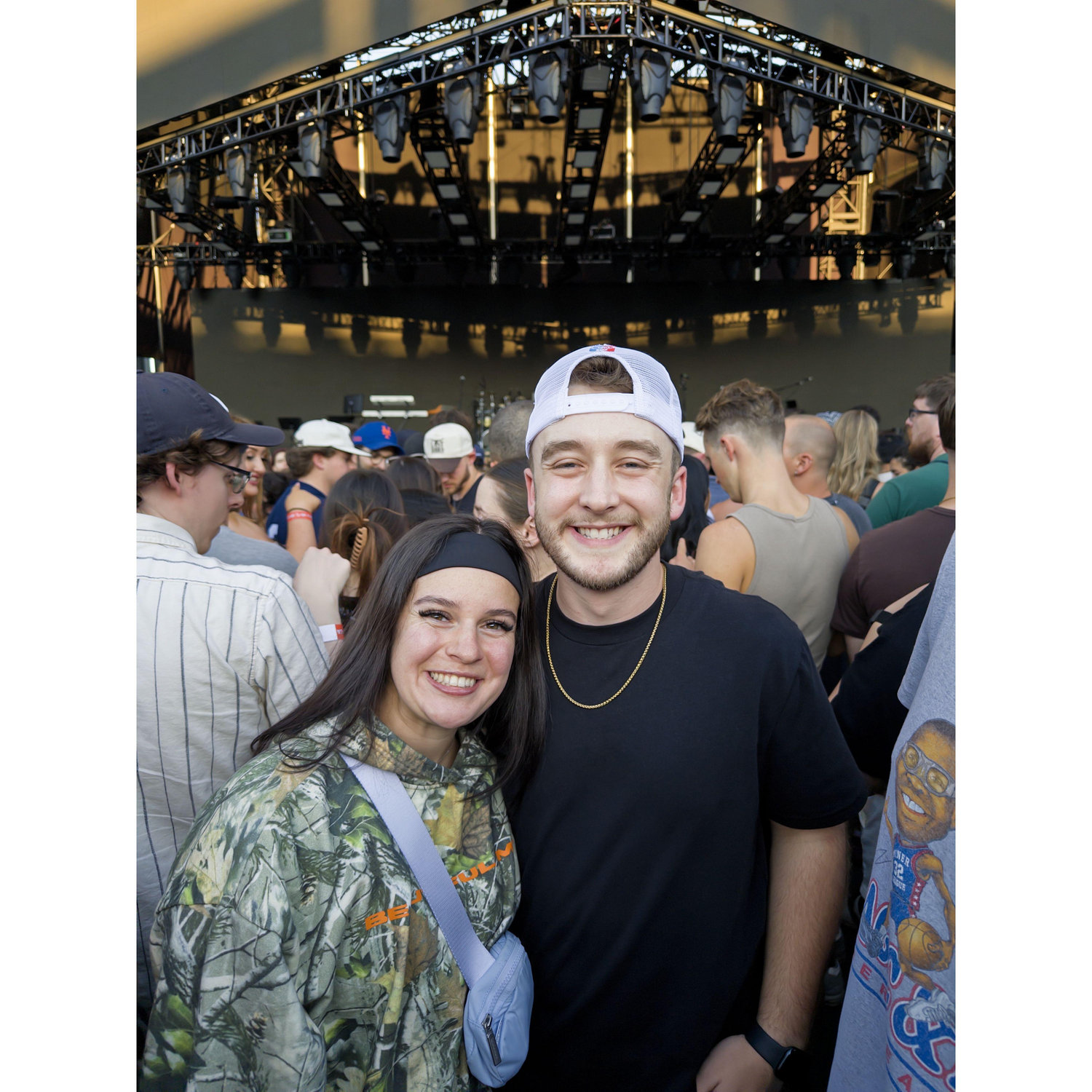 Before the Jon Bellion concert in Forest Hills, NY.