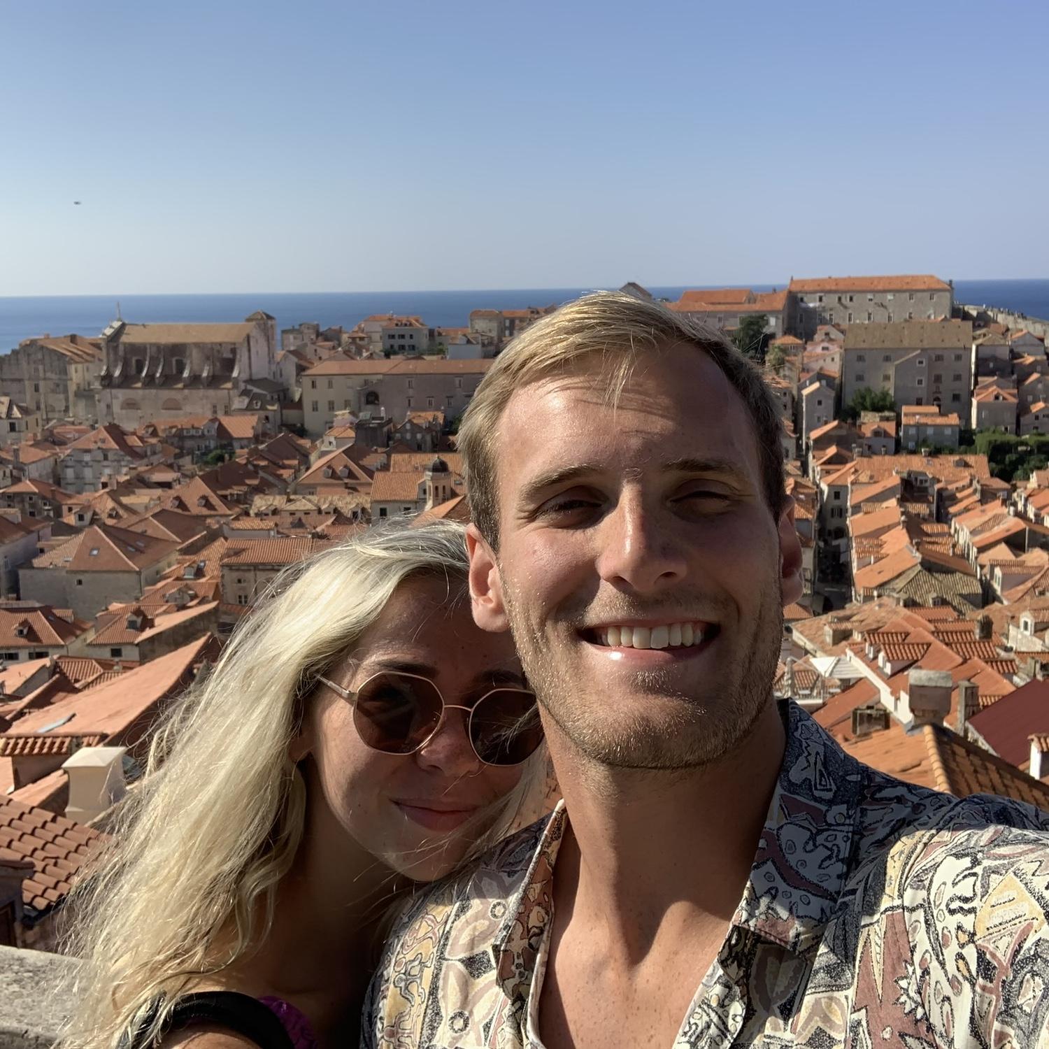 Walking the old town wall in Dubrovnik