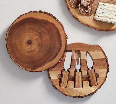 Bark Edge Cheese Set