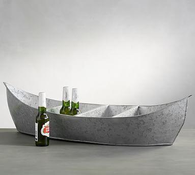 Galvanized Metal Party Boat Cooler