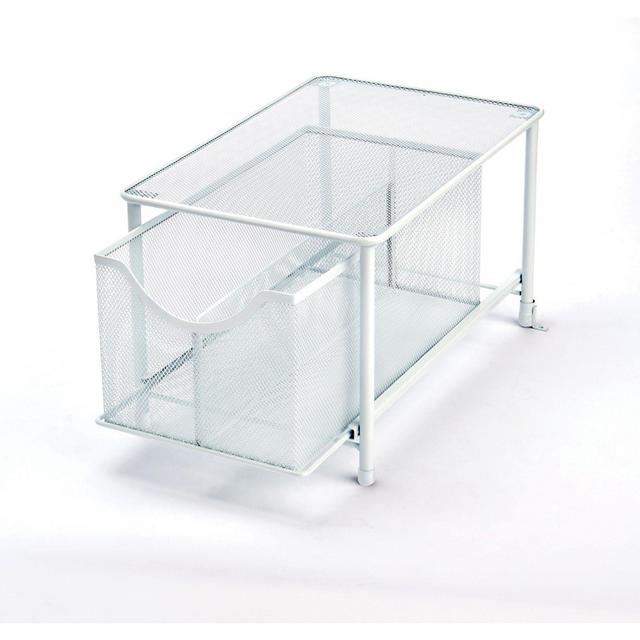 ORG Large Mesh Cabinet Drawer in White