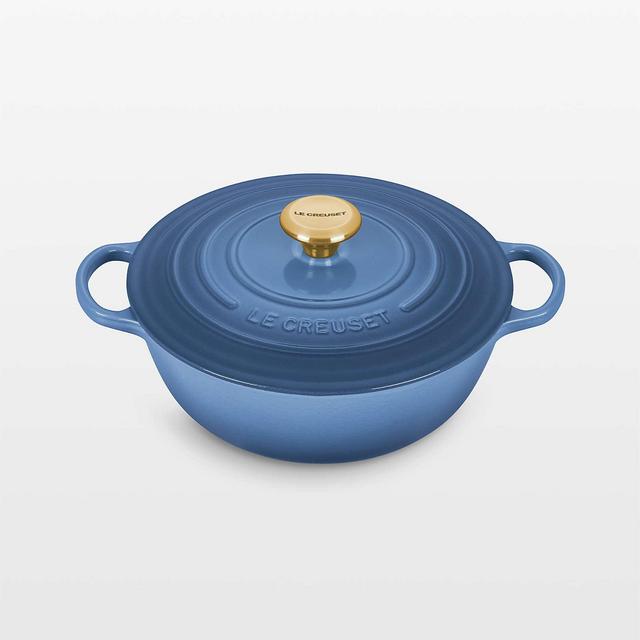 Le Creuset ® Signature 7.5-Qt. Chambray Blue Enameled Cast Iron Chef Oven